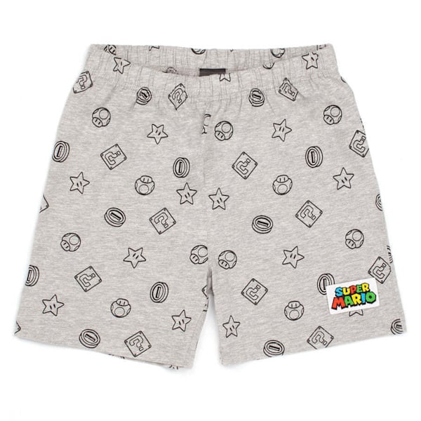 Super Mario Pojkshorts Pyjamas Set 5-6 År Marinblå/Grå Navy/Grey 5-6 Years
