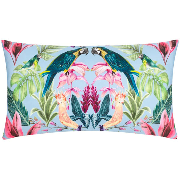 Wylder Kali Birds Utekuddeöverdrag 30cm x 50cm Himmelblå Sky Blue 30cm x 50cm