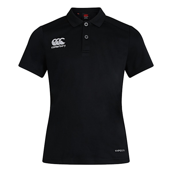 Canterbury Womens/Ladies Club Dry Polo Shirt 14 UK Svart Black 14 UK