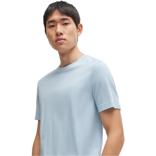 Hugo Boss Herr Boss Bomull Regular T-shirt M Ljusblå Light Blue M