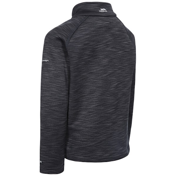 Trespass Edvin Fleece Top för pojkar 7/8 år Svart Marl Black Marl 7/8 Years