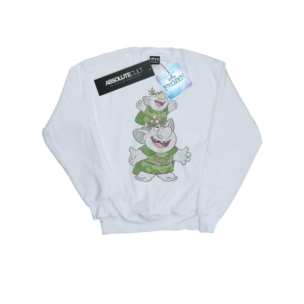 Disney Dam/Dam Frozen Handstacking Troll Sweatshirt S Wh White S