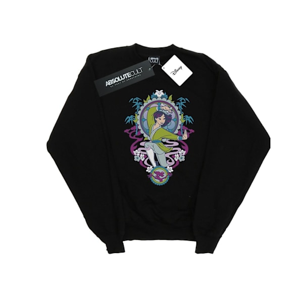 Disney Pojkar Mulan Prydnads Sweatshirt 7-8 År Svart Black 7-8 Years