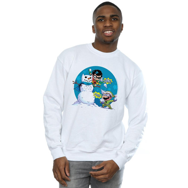 DC Comics Herr Super Friends Chillin Like A Villain Sweatshirt White XXL