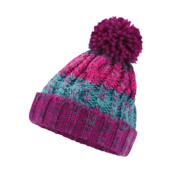 Beechfield Barn/Barn Pom Pom Beanie En Storlek Vinter Bär Winter Berries One Size