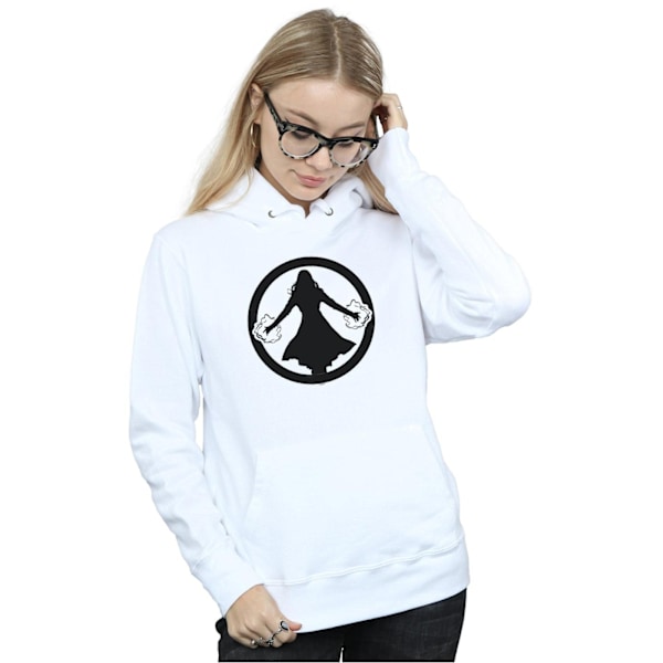 Marvel Dam/Kvinnor Scarlet Witch Symbol Hoodie M Vit White M