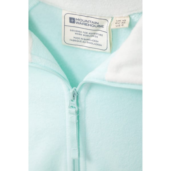 Mountain Warehouse Dam/Damer Montana Halvzip Fleece Top 6 Green 6 UK