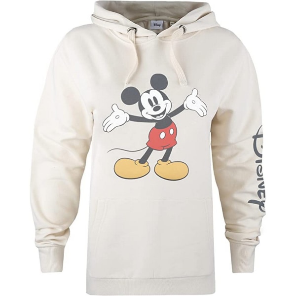 Disney Dam/Kvinnor Öppen Armar Mickey Mouse Hoodie XL Sten Stone XL