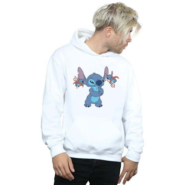 Disney Herr Lilo And Stitch Little Devils Hoodie 4XL Vit White 4XL