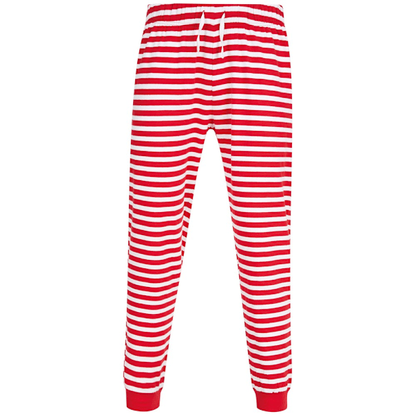 SF Unisex Vuxen Randiga Loungebyxor L Röd/Vit Red/White L