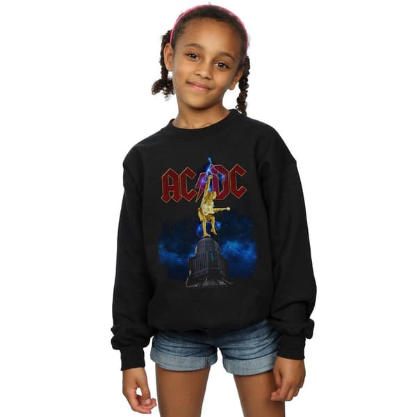 AC/DC Flicktröja Stiff Upper Lip Lightning 3-4 år Svart Black 3-4 Years