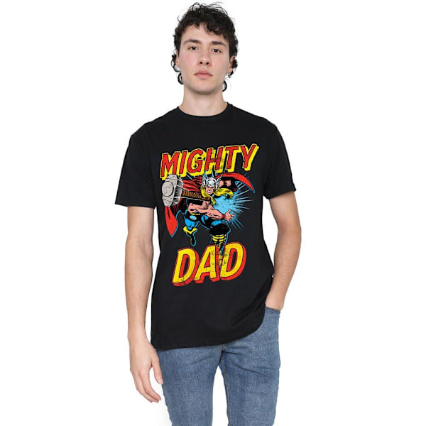 Thor Herr Mighty Dad T-Shirt 4XL Svart Black 4XL