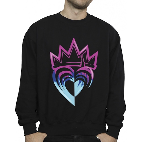 Disney Herr Descendants Rosa Krona Sweatshirt S Svart Black S