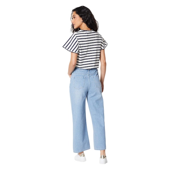 Principles Dam/Dam Petite Wide Leg Jeans 18 UK Ljusblå Light Blue 18 UK