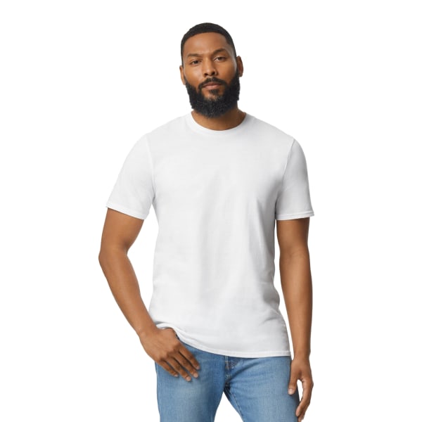 Gildan Unisex Vuxen Softstyle Plain Enzyme Washed T-Shirt XL Wh White XL