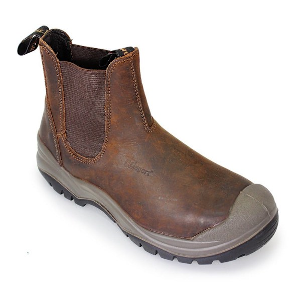 Grisport Herr Waxy Läder Säkerhetskängor 7 UK Brun Brown 7 UK