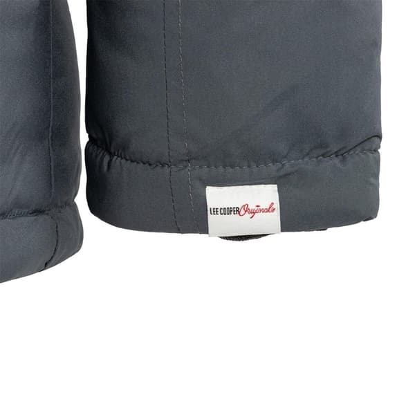 Lee Cooper Herr Hooded Puffer Jacka XL Grå Grey XL