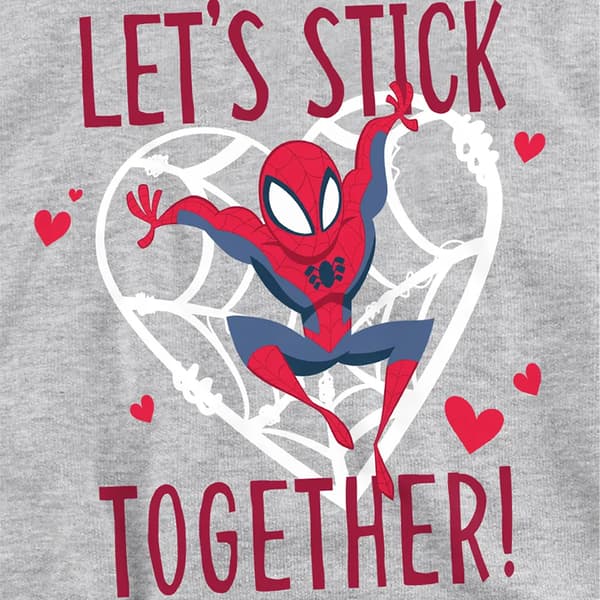 Spider-Man Barn/Ungdom Låt Oss Hålla Ihop Heather Tröja Athletic Heather 7-8 Years