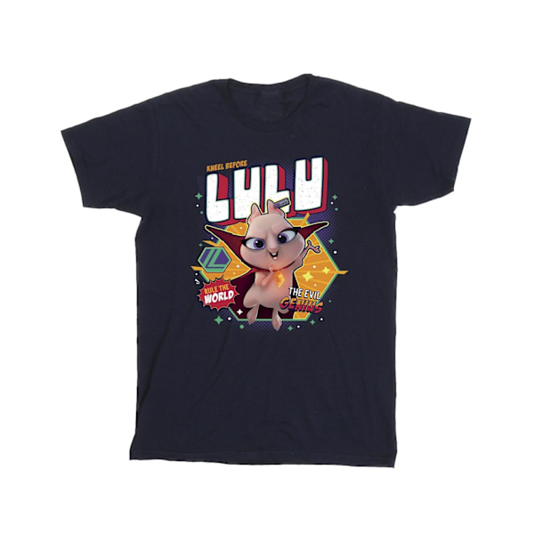 DC Comics herr DC League Of Super-Pets Lulu Evil Genius T-shirt Navy Blue XXL