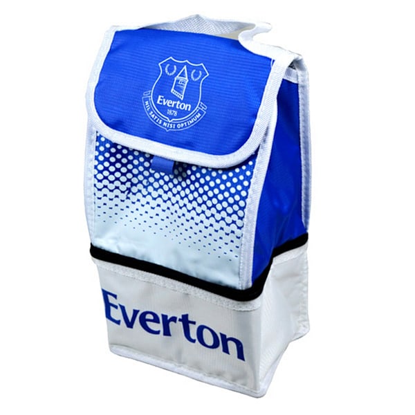 Everton FC Officiell Fotboll Fade Crest Lunchväska One Size Vit White/Blue One Size