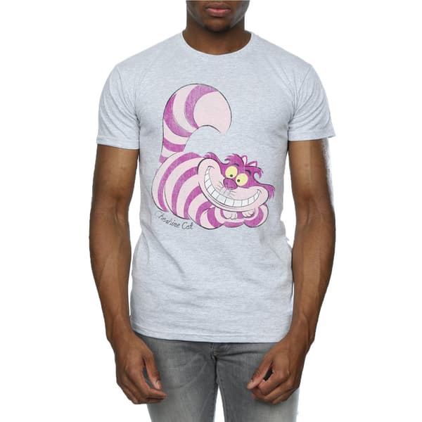 Alice i Underlandet Cheshire Cat Bomull T-shirt M Heather Heather Grey M