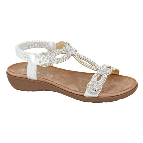 Cipriata Dam/Dam Giada Shimmer Sandaler 6 UK Silver Silver 6 UK