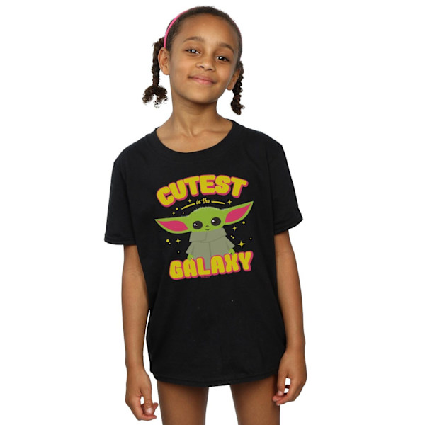 Star Wars Girls The Mandalorian Cutest In The Galaxy Bomull T-S Black 7-8 Years