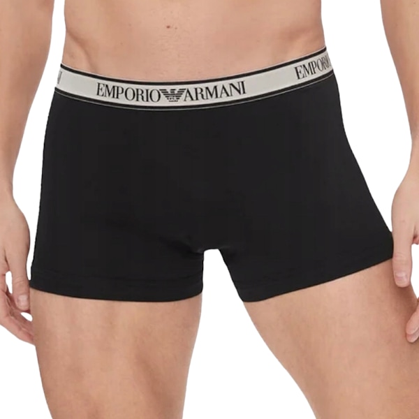 Emporio Armani Herr Boxershorts (3-pack) S Svart Black S