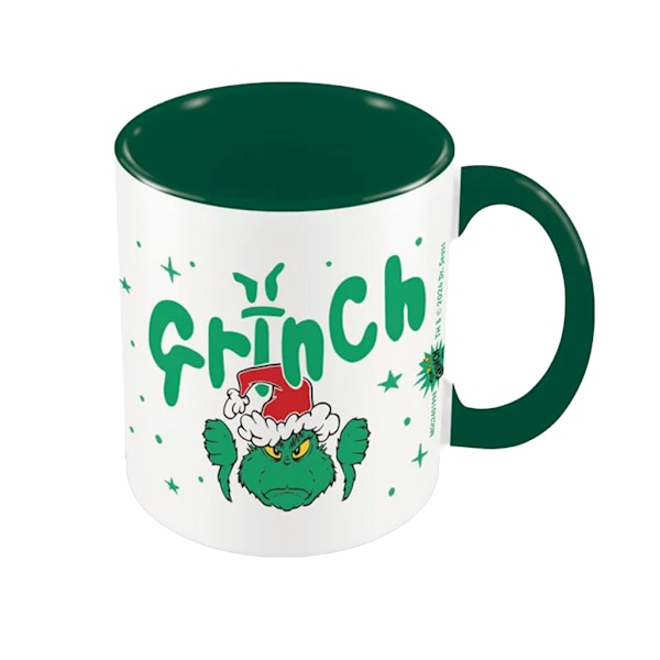 The Grinch Inre Tvåtonad Keramisk Mugg En Storlek Vit/Grön White/Green One Size