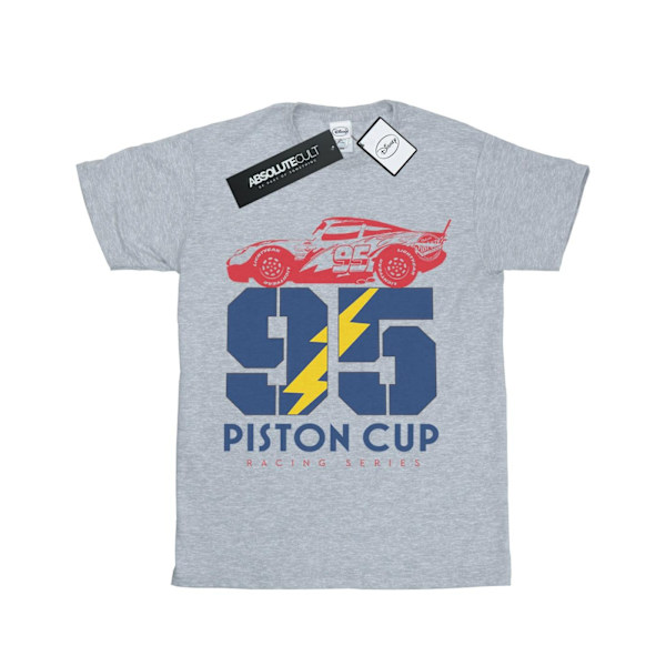 Disney Girls Cars Piston Cup 95 Bomull T-shirt 12-13 År Spor Sports Grey 12-13 Years