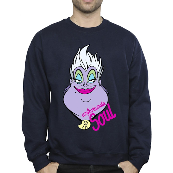 Disney Mens Villains Ursula Unfortunate Soul Sweatshirt XXL Nav Navy Blue XXL