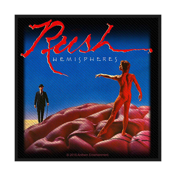 Rush Hemispheres vävd patch en storlek blå/svart/röd Blue/Black/Red One Size