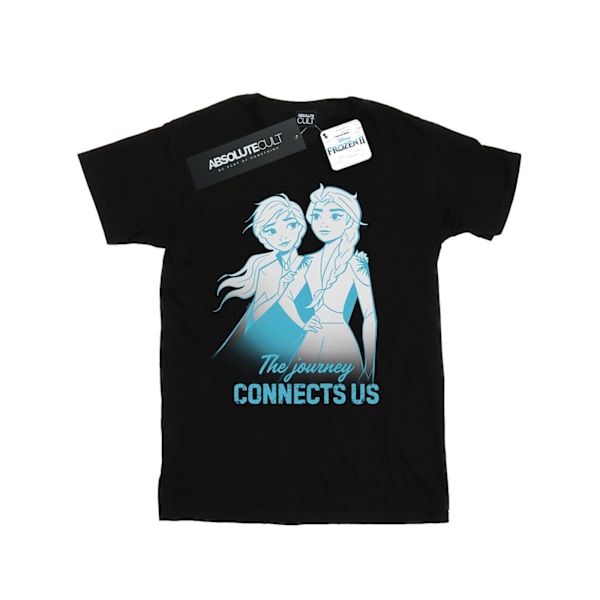 Disney Boys Frozen 2 Elsa och Anna The Journey Connects Us T-shirt Black 7-8 Years