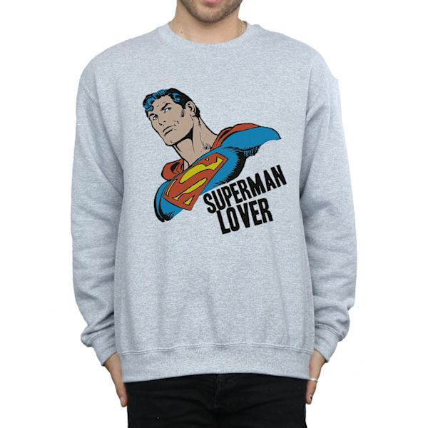 DC Comics Superman Lover Sweatshirt 3XL Sports Grey Sports Grey 3XL