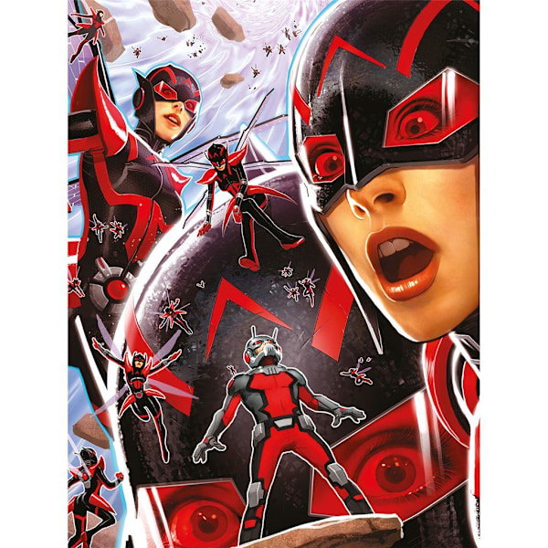 Ant-Man och The Wasp Quantum Realm inramad canvas tavla 80cm x 6 Red/Black 80cm x 60cm