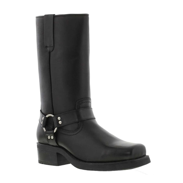 Woodland Herr High Harley Western Harness Läderstövlar 8 UK Bl Black 8 UK