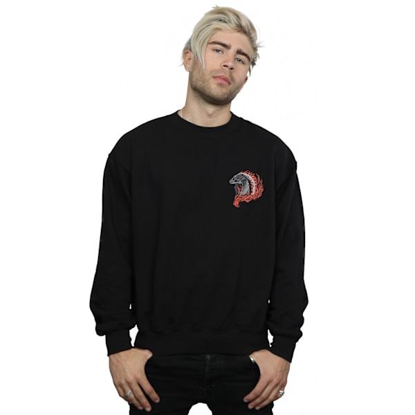 Game Of Thrones: House Of The Dragon Herr Röd Drake Ficktröja Black M