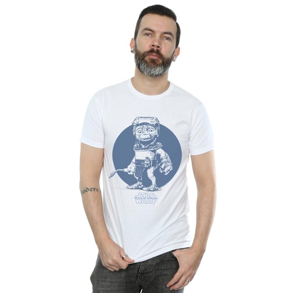 Star Wars The Rise Of Skywalker Babu Frik Mono T-shirt för män S W White S
