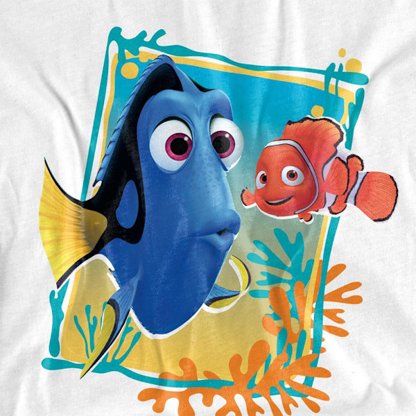 Hitta Nemo Unisex Vuxen Dory Nemo T-Shirt M Vit White M