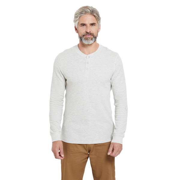 Mountain Warehouse Selby Waffle Henley T-shirt M Beige för män Beige M