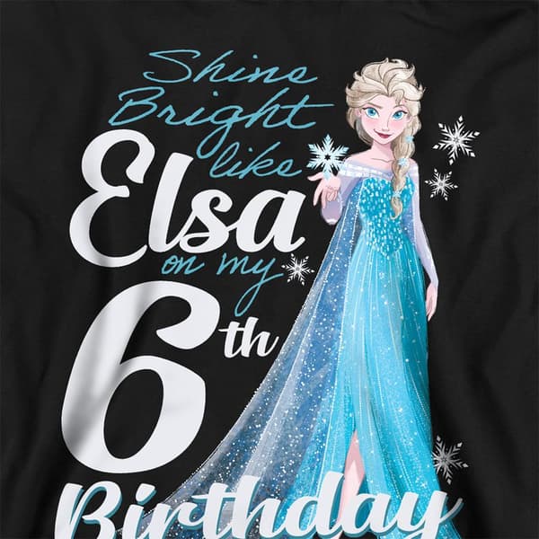 Frozen Barn/Barn Bright Like Elsa Heather 6-årsdag Hoo Athletic Heather 5-6 Years