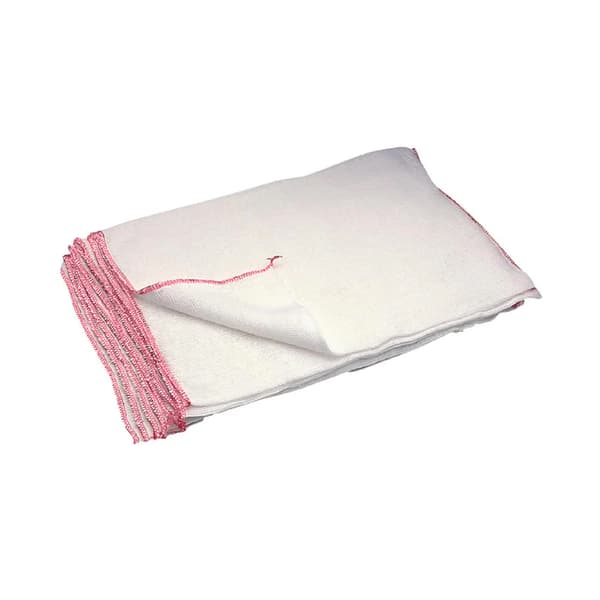 Blekt Disktrasor (10-pack) 21cm x 12cm Vit/Rosa White/Pink 21cm x 12cm