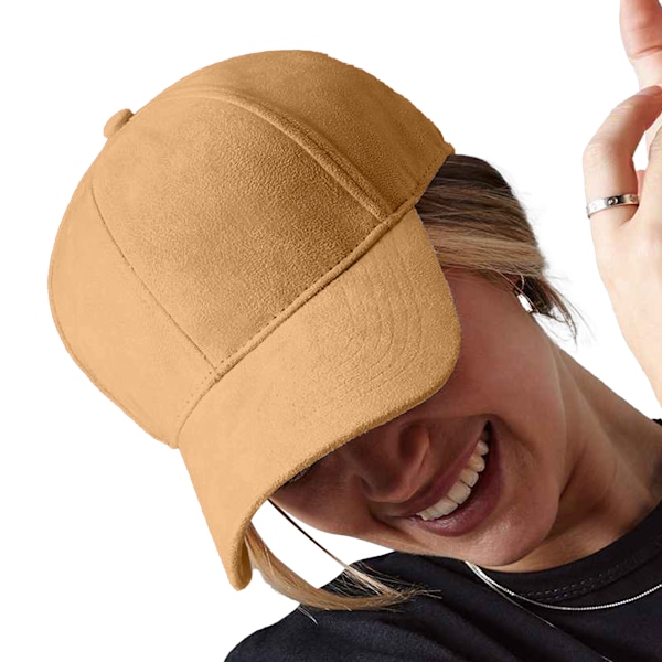 Beechfield Unisex Vuxen Faux Mocka 6 Panel Cap En Storlek Karamell Caramel One Size