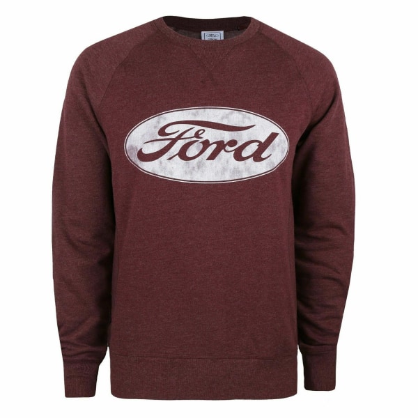 Fords logotyp för herrtröja med rund hals M plommon Plum M