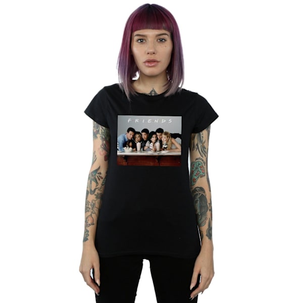 Friends Womens/Ladies Group Photo Milkshakes Bomull T-Shirt XXL Black XXL