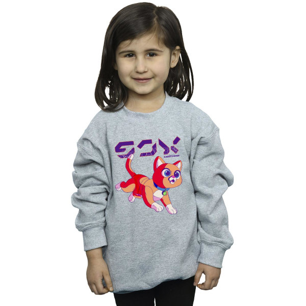 Disney Girls Lightyear Sox Digital Cute Sweatshirt 5-6 Years Sp Sports Grey 5-6 Years