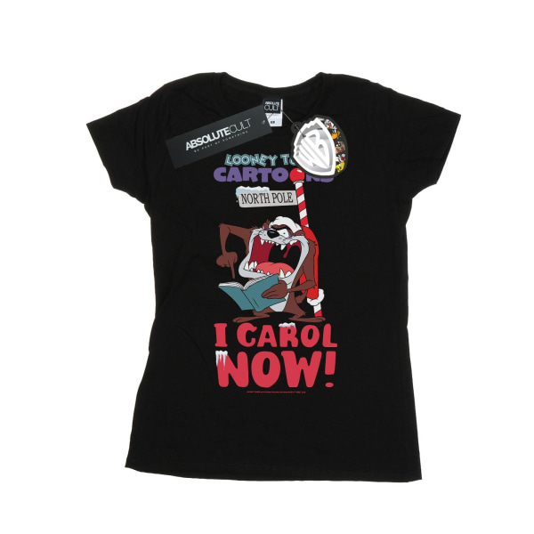 Looney Tunes Dam/Dam Taz I Carol Now T-shirt i bomull M Bla Black M