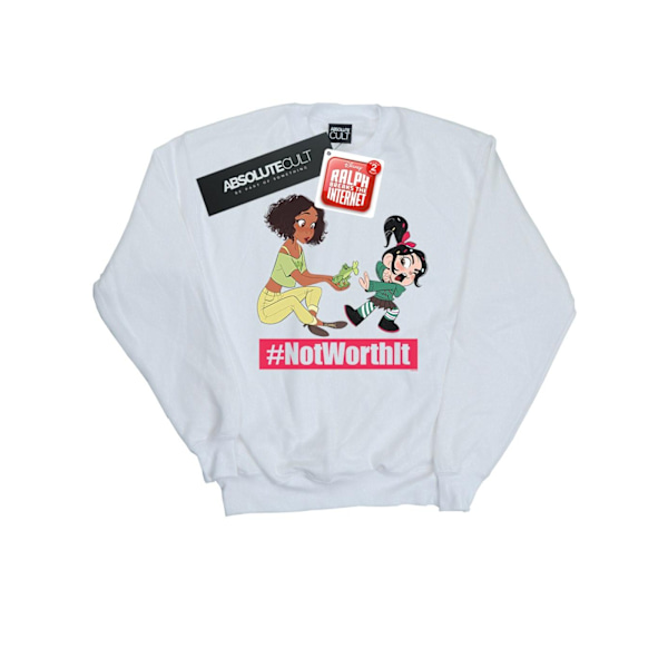 Disney Girls Wreck It Ralph Tiana Och Vanellope Sweatshirt 12-1 White 12-13 Years