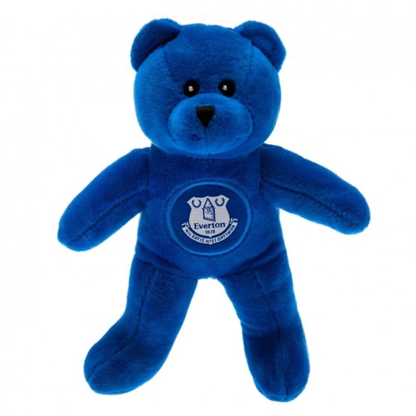 Everton FC Crest Mini Plyschbjörn En Storlek Blå Blue One Size