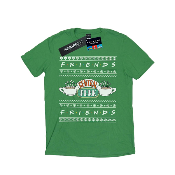 Friends Fair Isle Central Perk T-shirt för män, S, irländsk grön Irish Green S